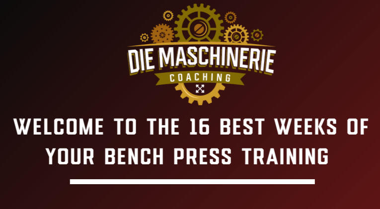 16-Week Bench Press Strength Program for Maximum Results Structured 16-week bench press program designed by a professional powerlifting coach named julian kohler to increase strength, improve technique, and break plateaus in barbell training.